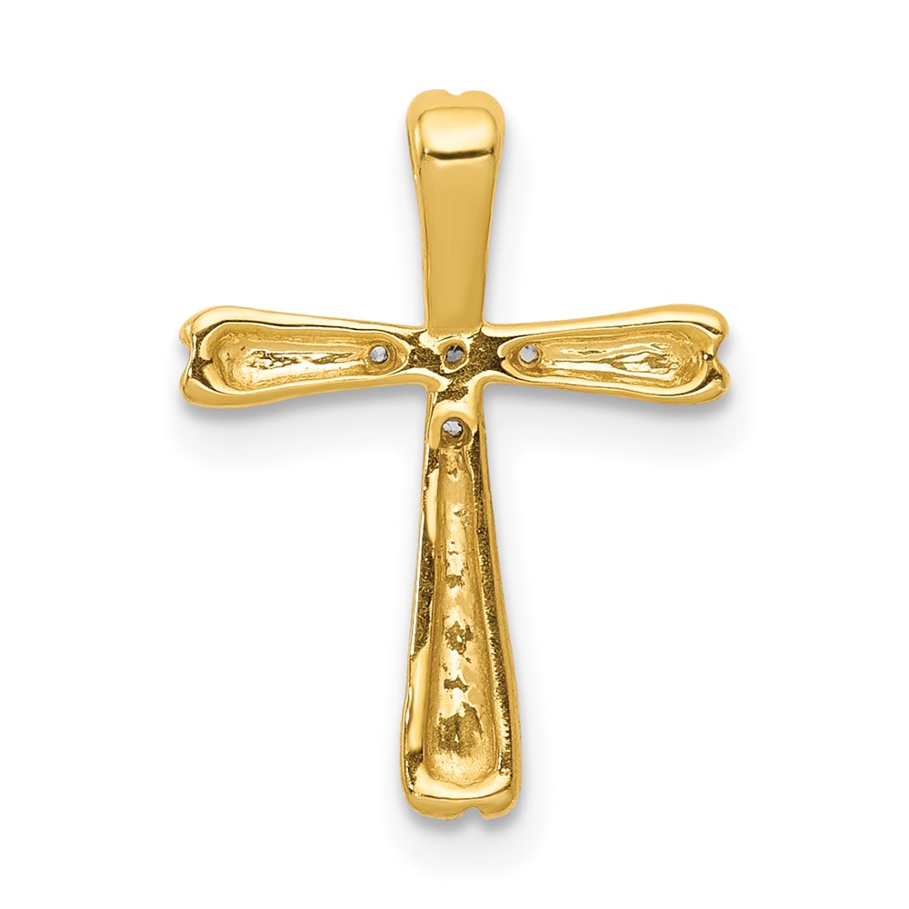 14k Diamond Cross Slide Pendant (PM5013-005-YA)