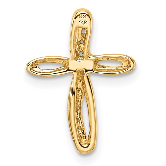 14k Cross Chain Slide Mounting