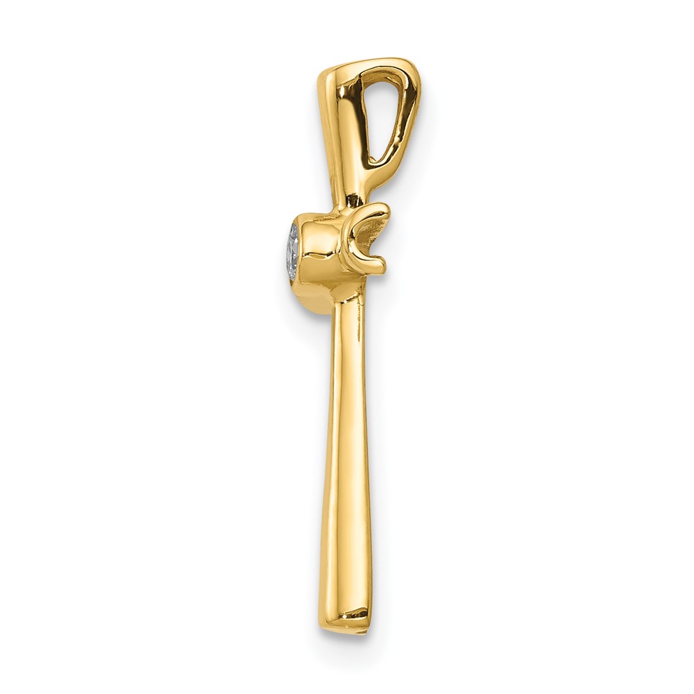 14k AA Diamond Cross Pendant (PM5017-004-YA)