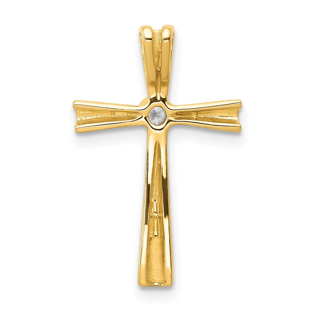 14k AA Diamond Cross Pendant (PM5017-004-YA)