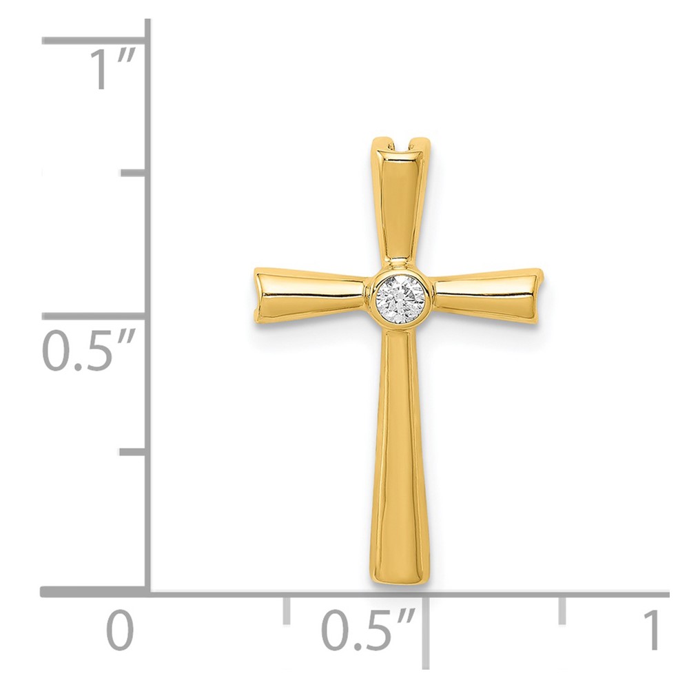 14k AA Diamond Cross Pendant (PM5017-004-YA)