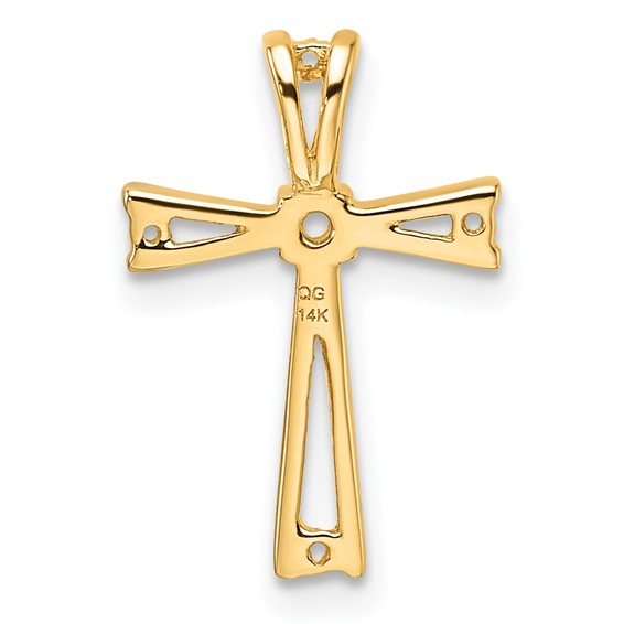 14k Cross Chain Slide Mounting