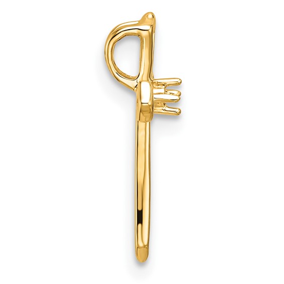 14k Passion Cross Chain Slide Mounting