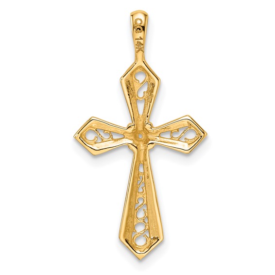 14k Passion Cross Pendant Mounting
