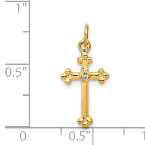 Gold Diamond Cross Pendants