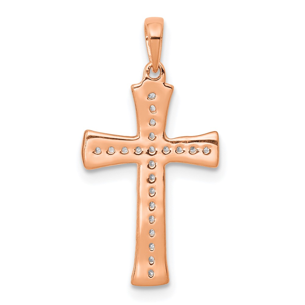 14k Rose Gold Diamond Pendant (PM5074-010-RA)
