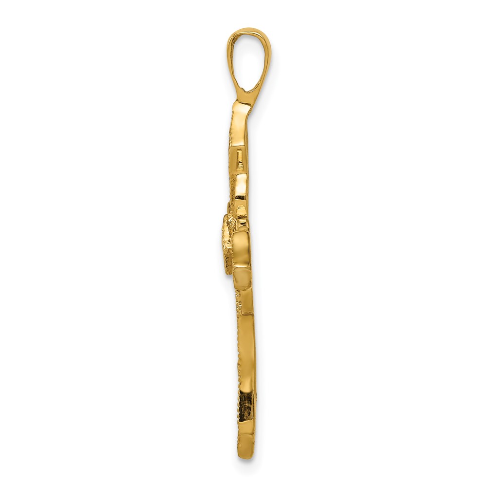 14k AA Diamond Passion Cross Pendant (PM5082-033-YA)