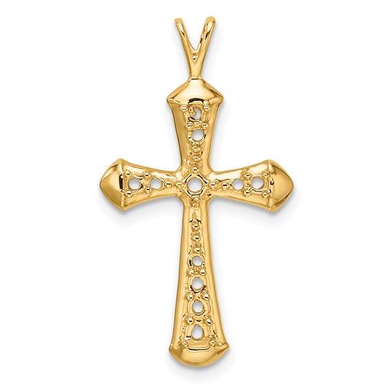 14k Passion Cross Pendant Mounting