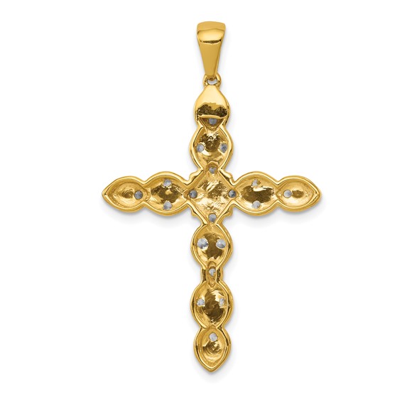 14k 1/2 carat Diamond Cross Pendant