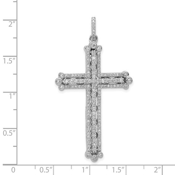 Diamond Budded Cross Pendants