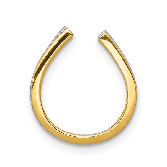 Gold Polished Horseshoe Pendants