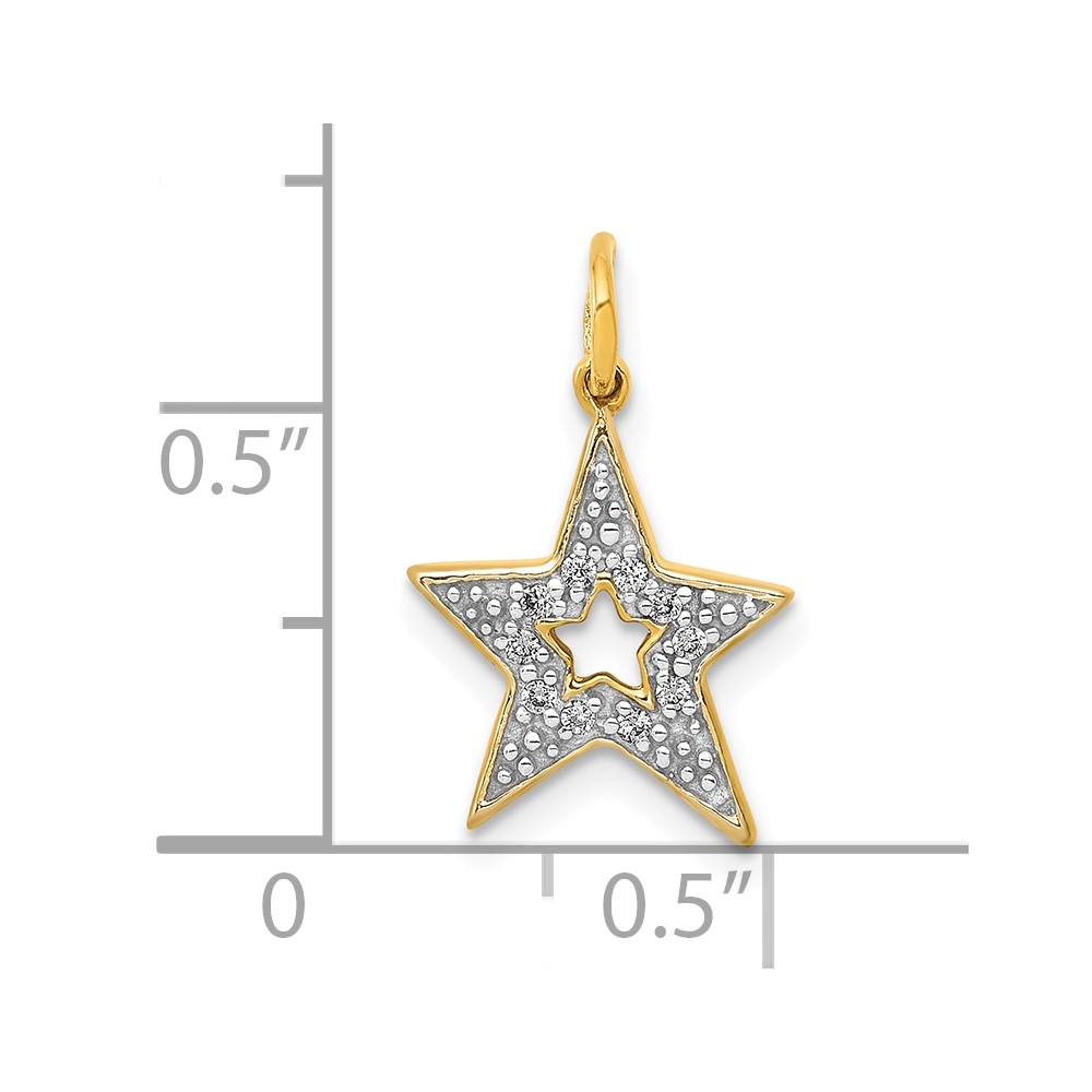 10k Diamond Star Charm (PM5177-005-1YA)