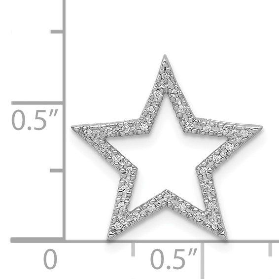 Diamond Star Chain Slide Pendants