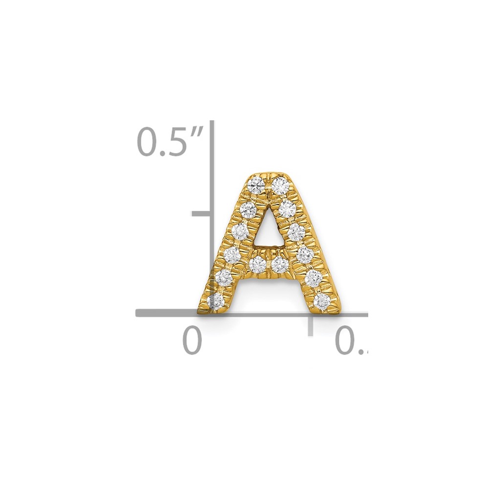 10K  Diamond Letter A Initial Charm (PM5221A-010-1YA)