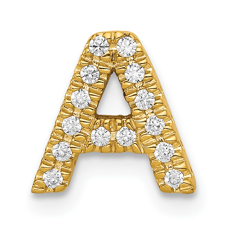 10K  Diamond Letter A Initial Charm (PM5221A-010-1YA)