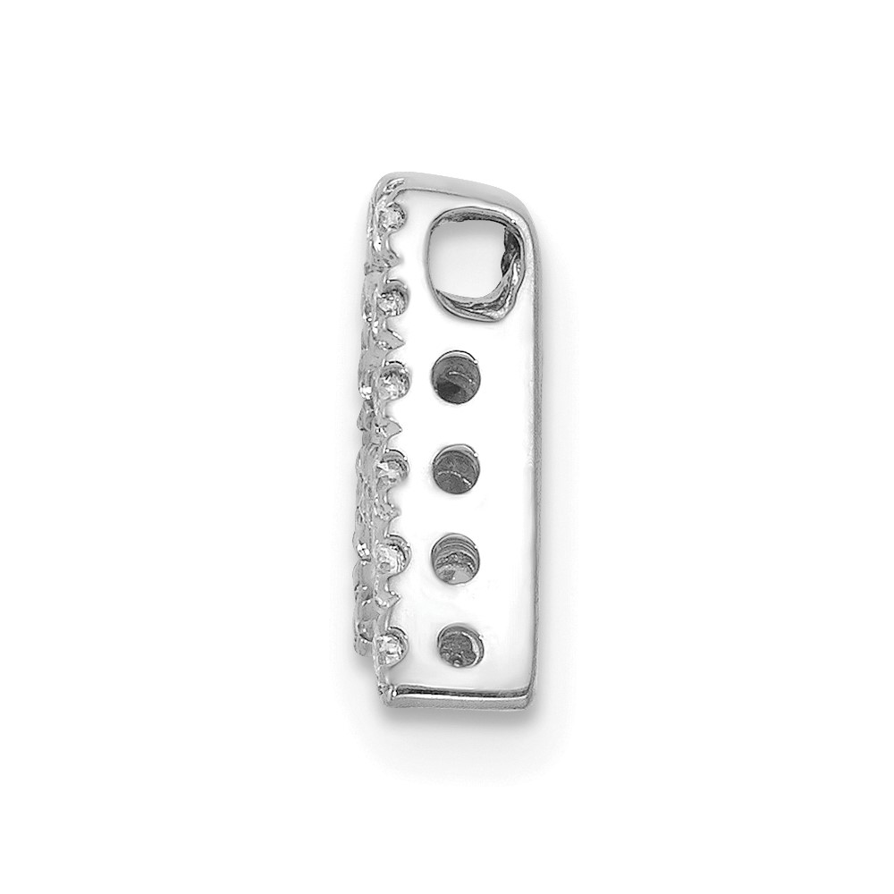 14K White Gold Diamond Letter A Initial Charm (PM5221A-010-WA)
