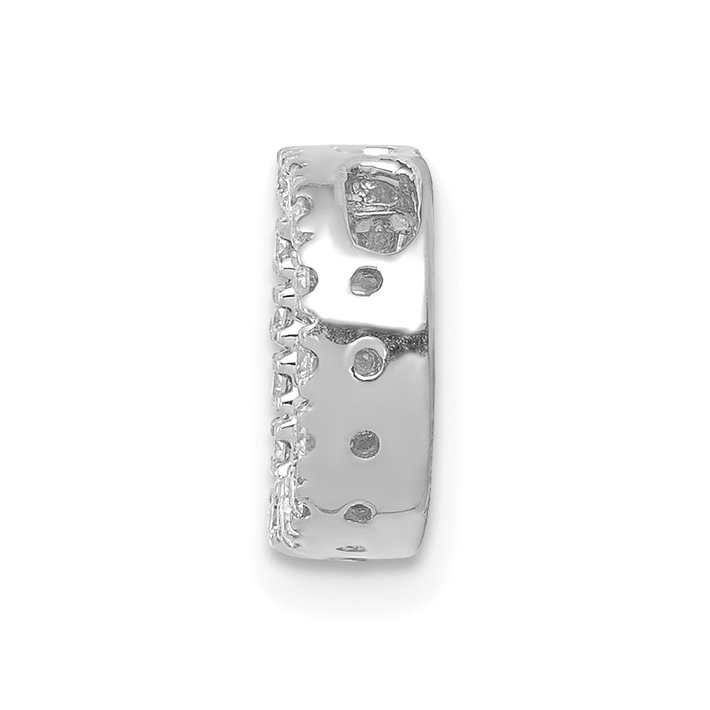 14K  White Gold Diamond Letter D Initial Charm (PM5221D-016-WA)