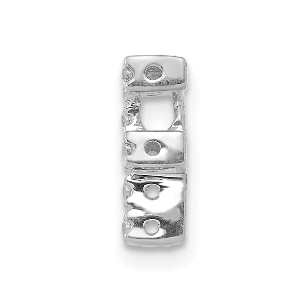 14K  White Gold Diamond Letter F Initial Charm (PM5221F-010-WA)