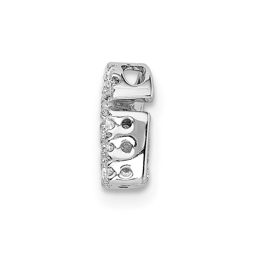 14K  White Gold Diamond Letter G Initial Charm (PM5221G-016-WA)