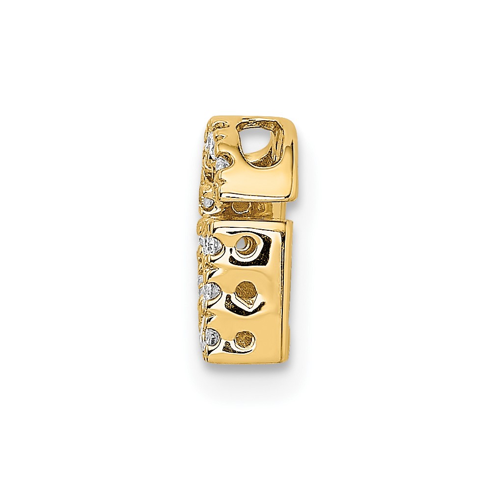 14K  Diamond Letter G Initial Charm (PM5221G-016-YA)