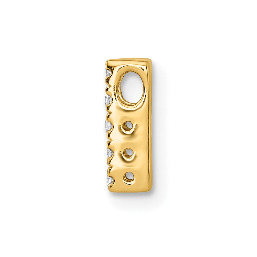 14K  Diamond Letter H Initial Charm (PM5221H-013-YA)