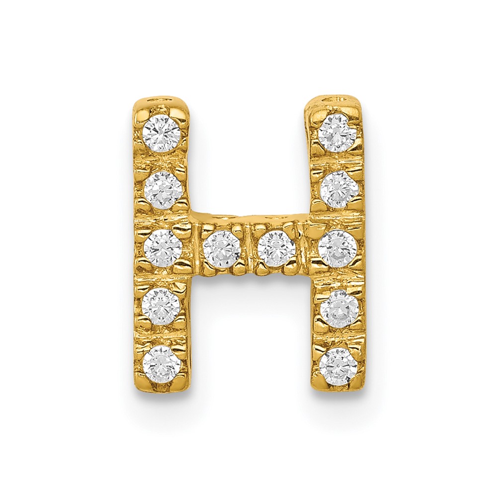 14K  Diamond Letter H Initial Charm (PM5221H-013-YA)
