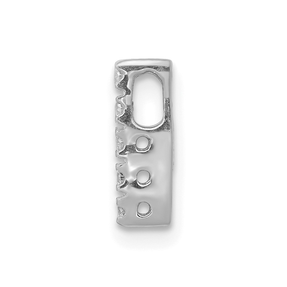 14K  White Gold Diamond Letter I Initial Charm (PM5221I-005-WA)