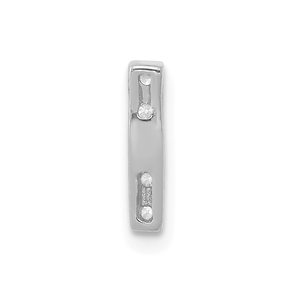 14K  White Gold Diamond Letter I Initial Charm (PM5221I-005-WA)