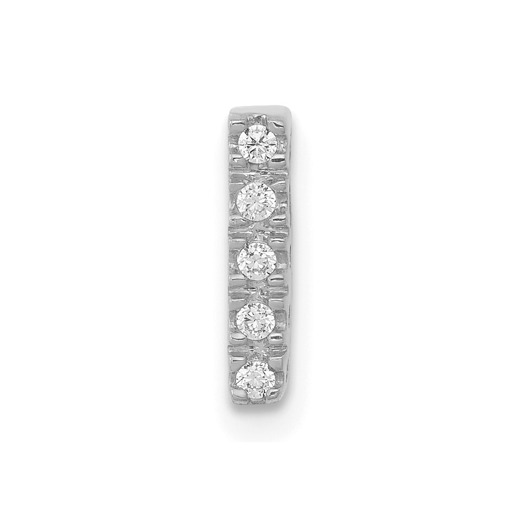 14K  White Gold Diamond Letter I Initial Charm (PM5221I-005-WA)