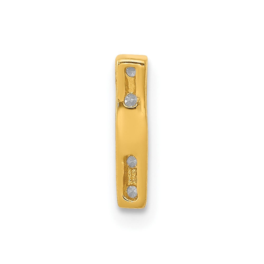 14K  Diamond Letter I Initial Charm (PM5221I-005-YA)