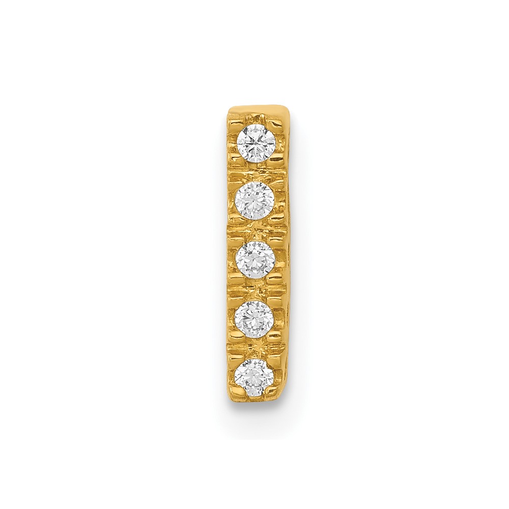 14K  Diamond Letter I Initial Charm (PM5221I-005-YA)