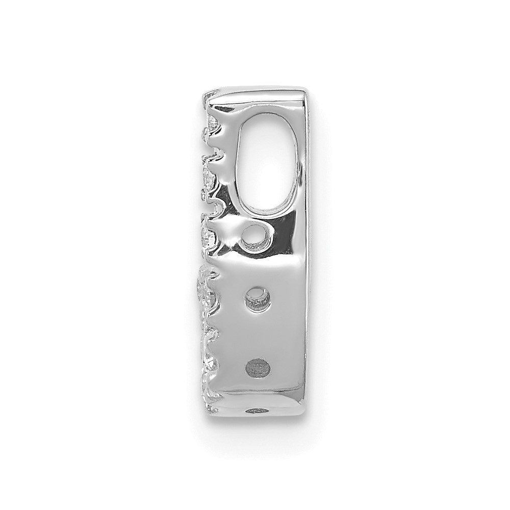 14K  White Gold Diamond Letter J Initial Charm (PM5221J-010-WA)
