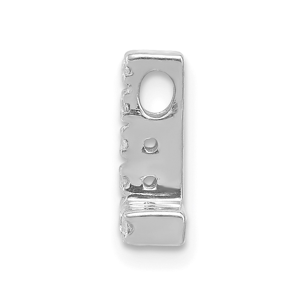 14K  White Gold Diamond Letter L Initial Charm (PM5221L-008-WA)
