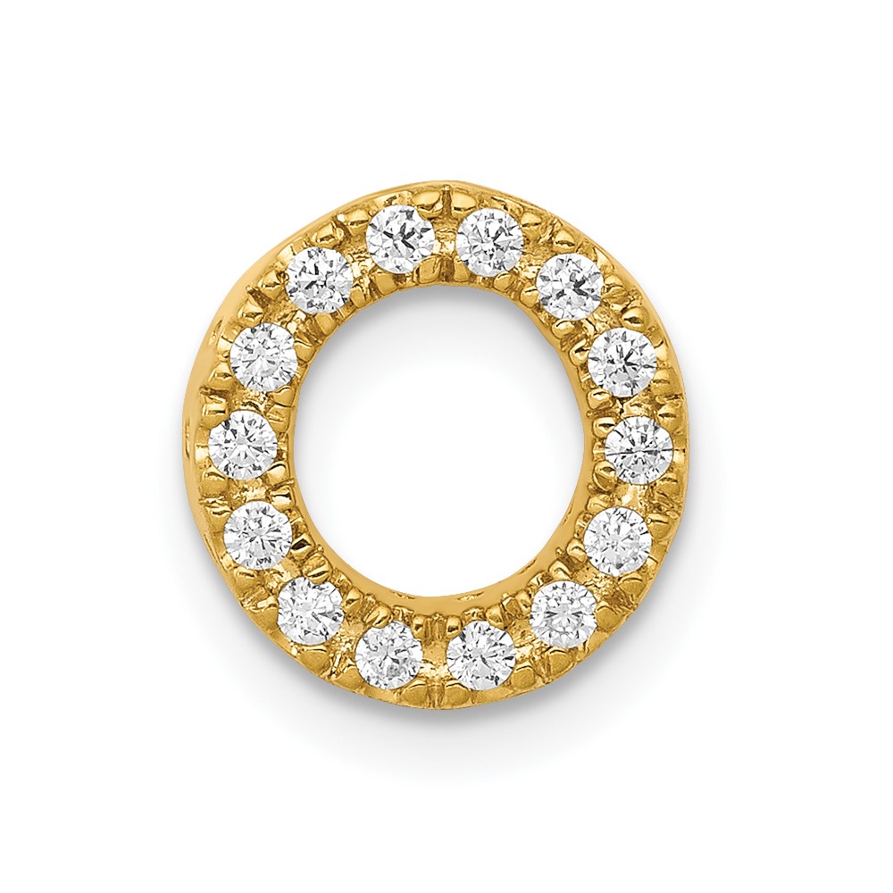 14K  Diamond Letter O Initial Charm (PM5221O-013-YA)