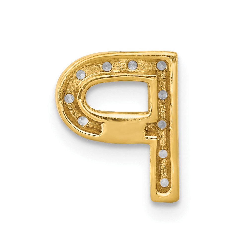 10K  Diamond Letter P Initial Charm (PM5221P-013-1YA)