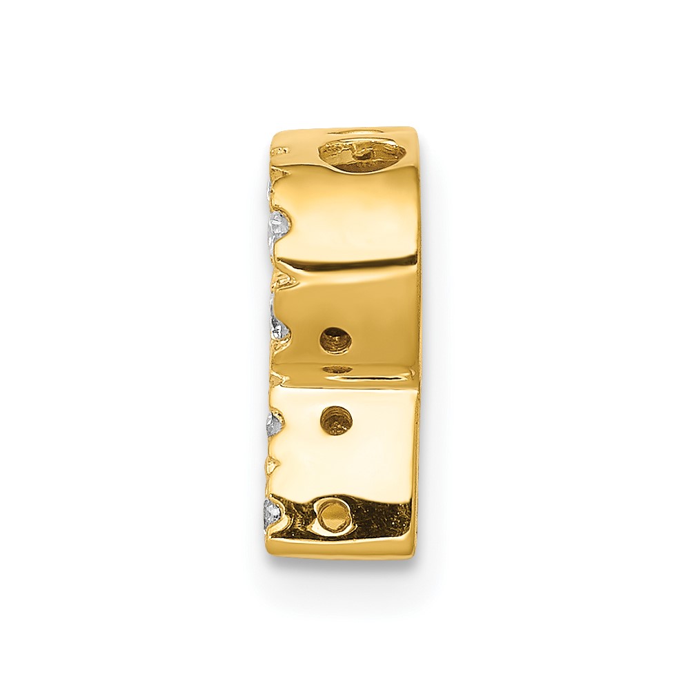 14K  Diamond Letter R Initial Charm (PM5221R-016-YA)