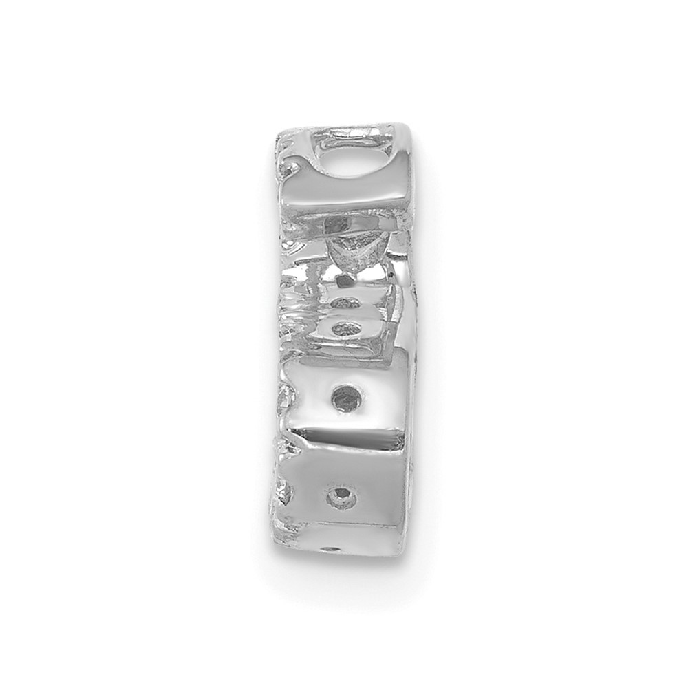 14K  White Gold Diamond Letter S Initial Charm (PM5221S-013-WA)