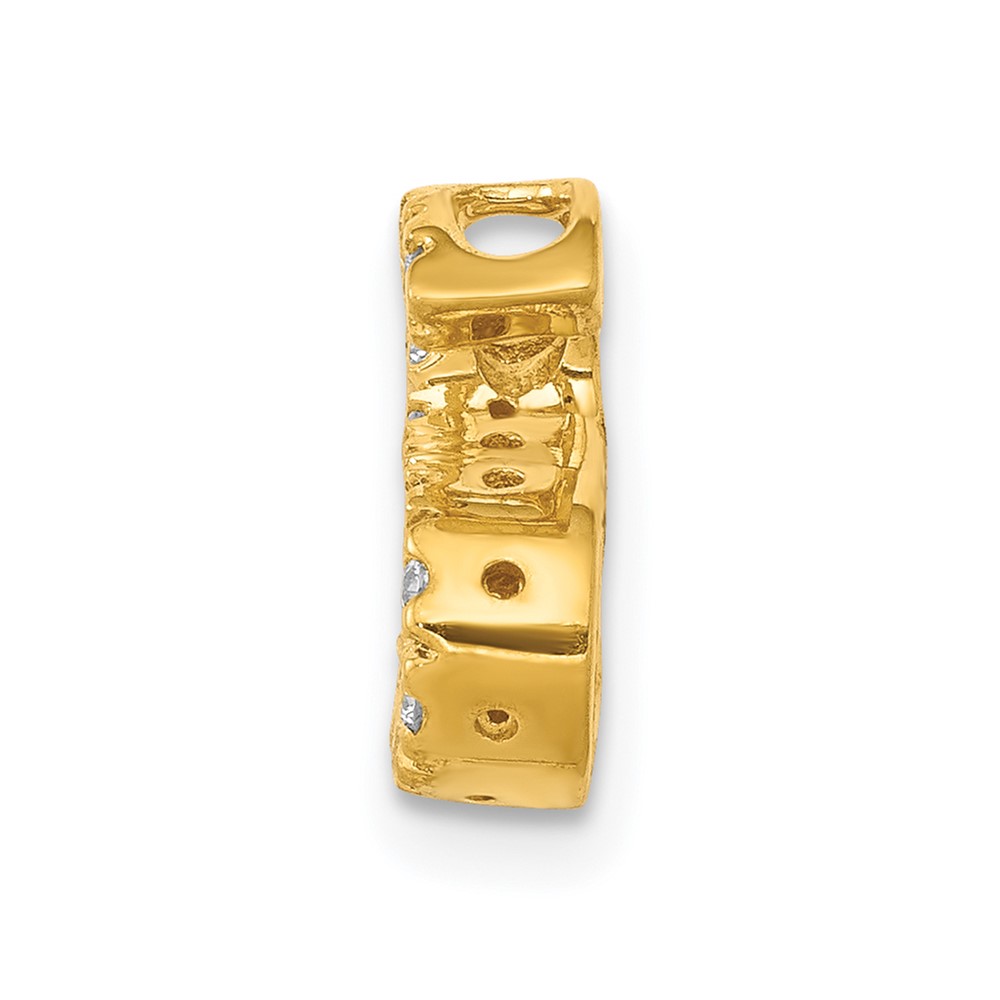 14K  Diamond Letter S Initial Charm (PM5221S-013-YA)