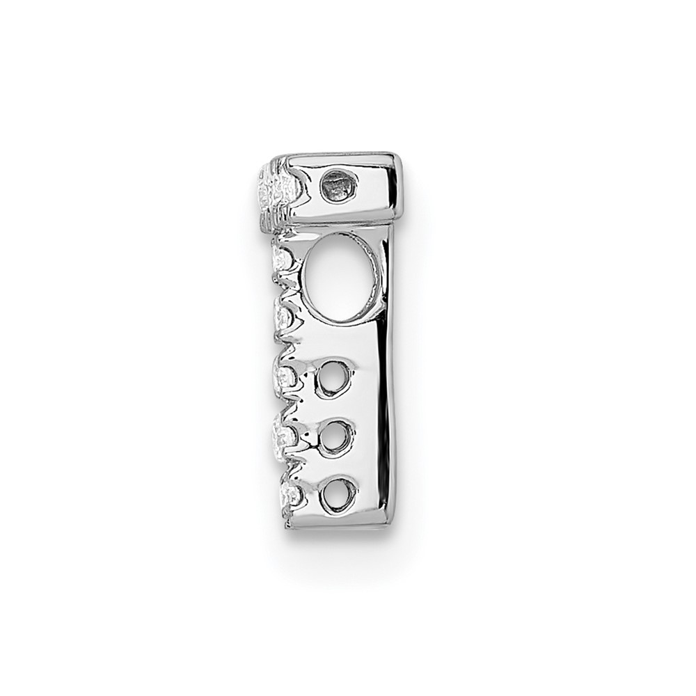 14K  White Gold Diamond Letter T Initial Charm (PM5221T-010-WA)