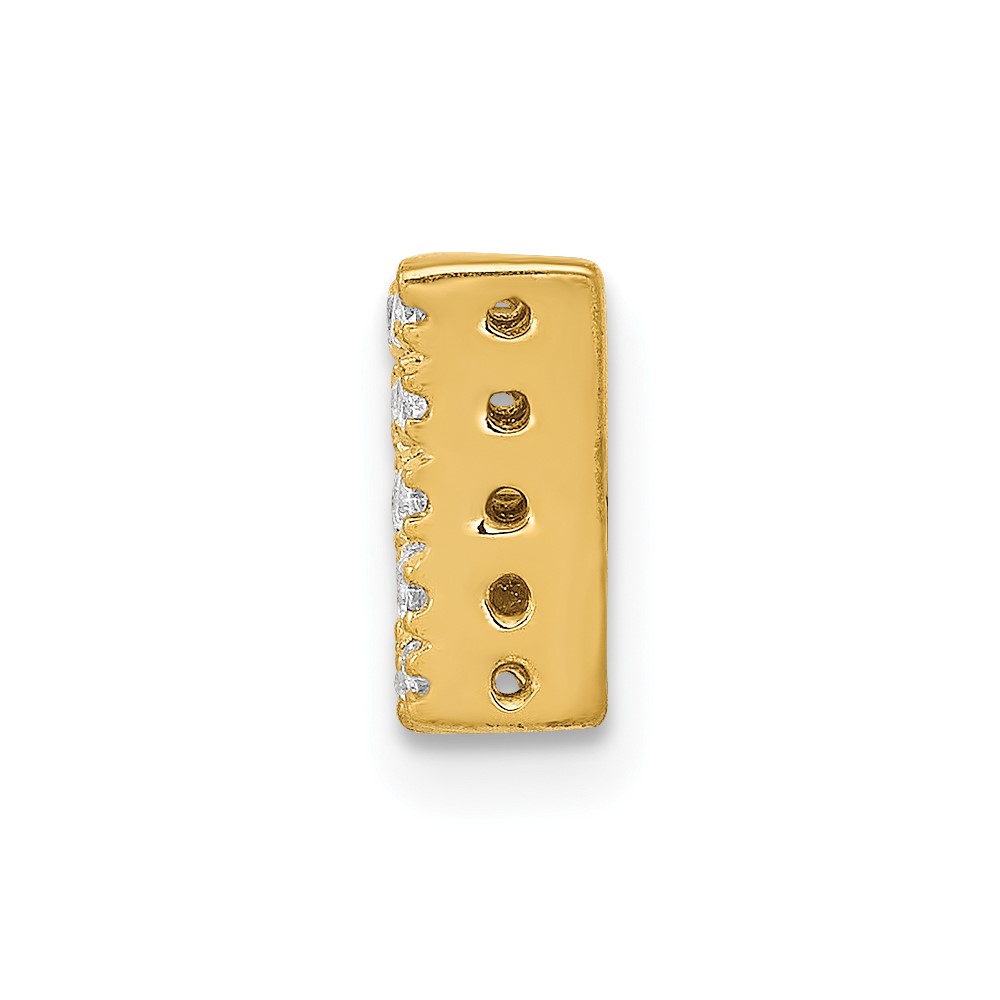 14K  Diamond Letter W Initial Charm (PM5221W-016-YA)