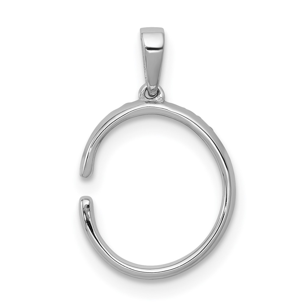 14K White Gold Diamond Letter C Initial Pendant (PM5222C-010-WA)