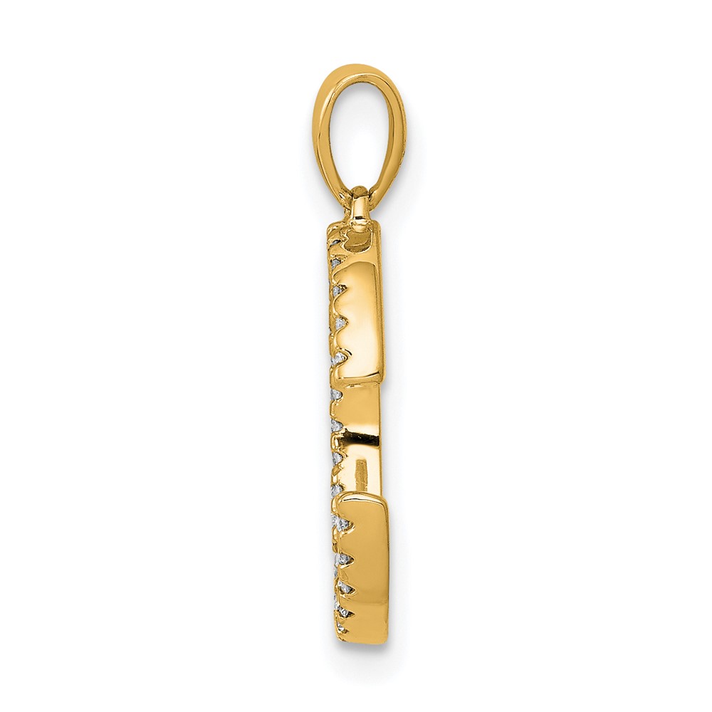 14K Diamond Letter C Initial Pendant (PM5222C-010-YA)