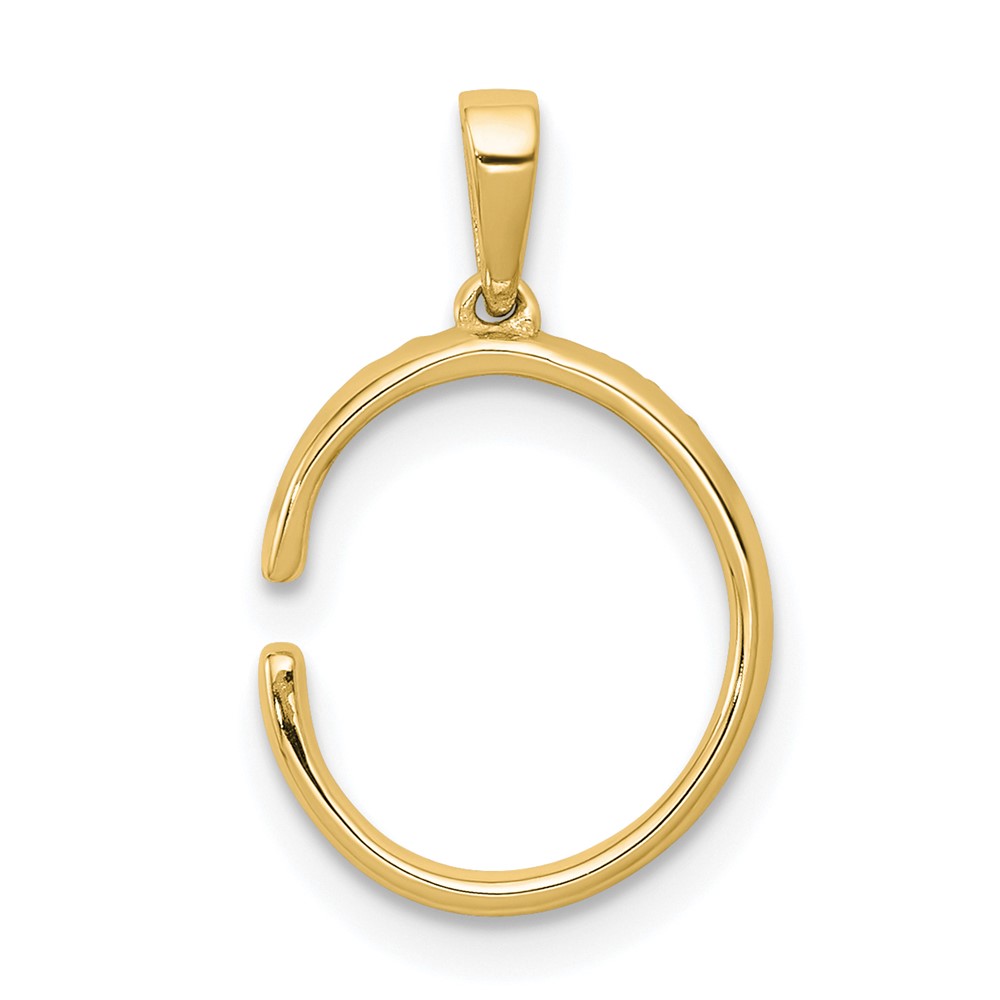 14K Diamond Letter C Initial Pendant (PM5222C-010-YA)