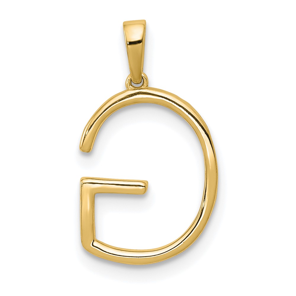 14K Diamond Letter G Initial Pendant (PM5222G-010-YA)