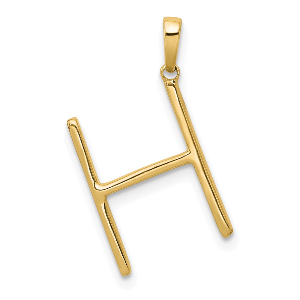 14K Diamond Letter H Initial Pendant (PM5222H-010-YA)