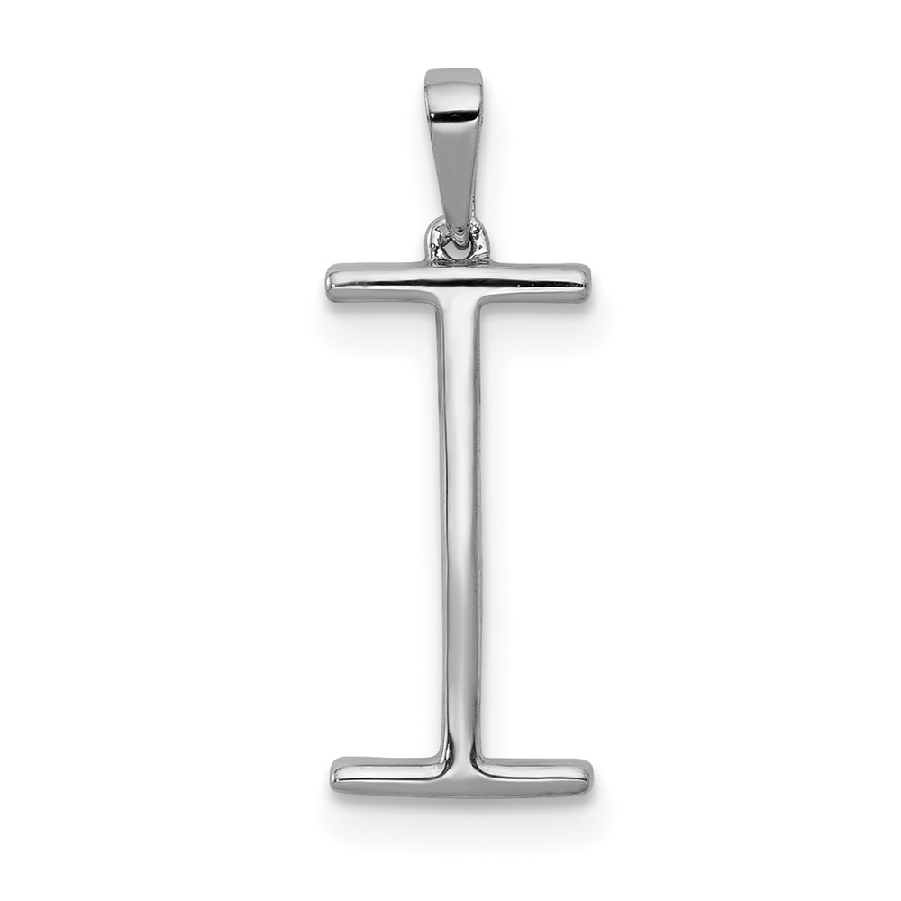 14K White Gold Diamond Letter I Initial Pendant (PM5222I-010-WA)