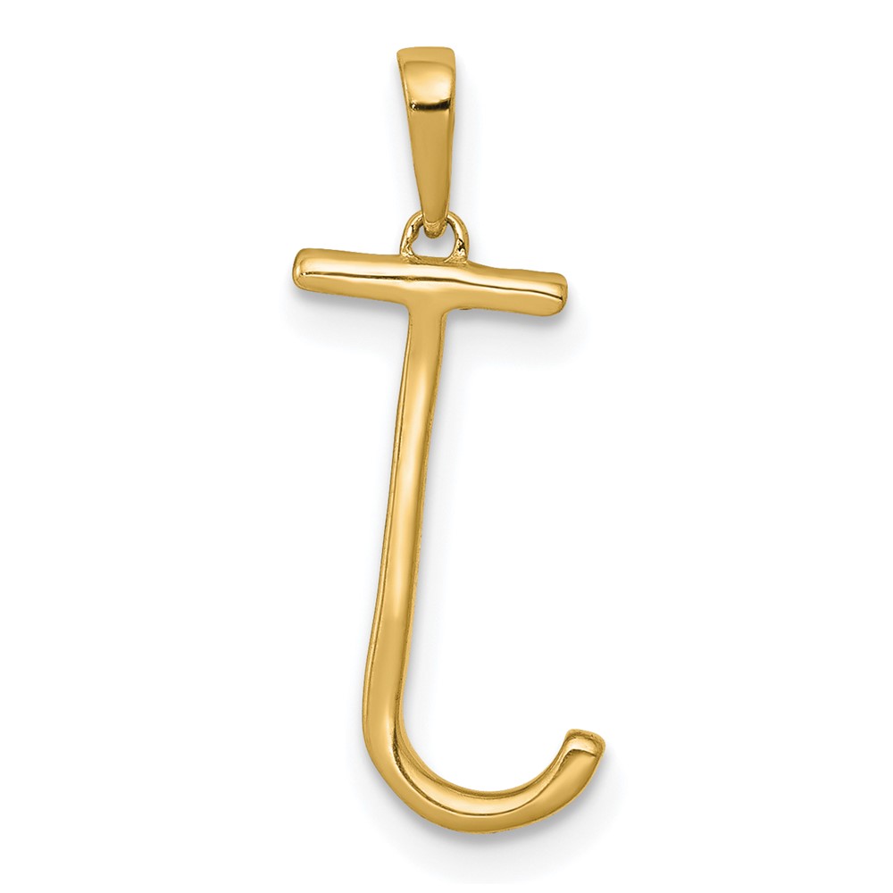 14K Diamond Letter J Initial Pendant (PM5222J-010-YA)