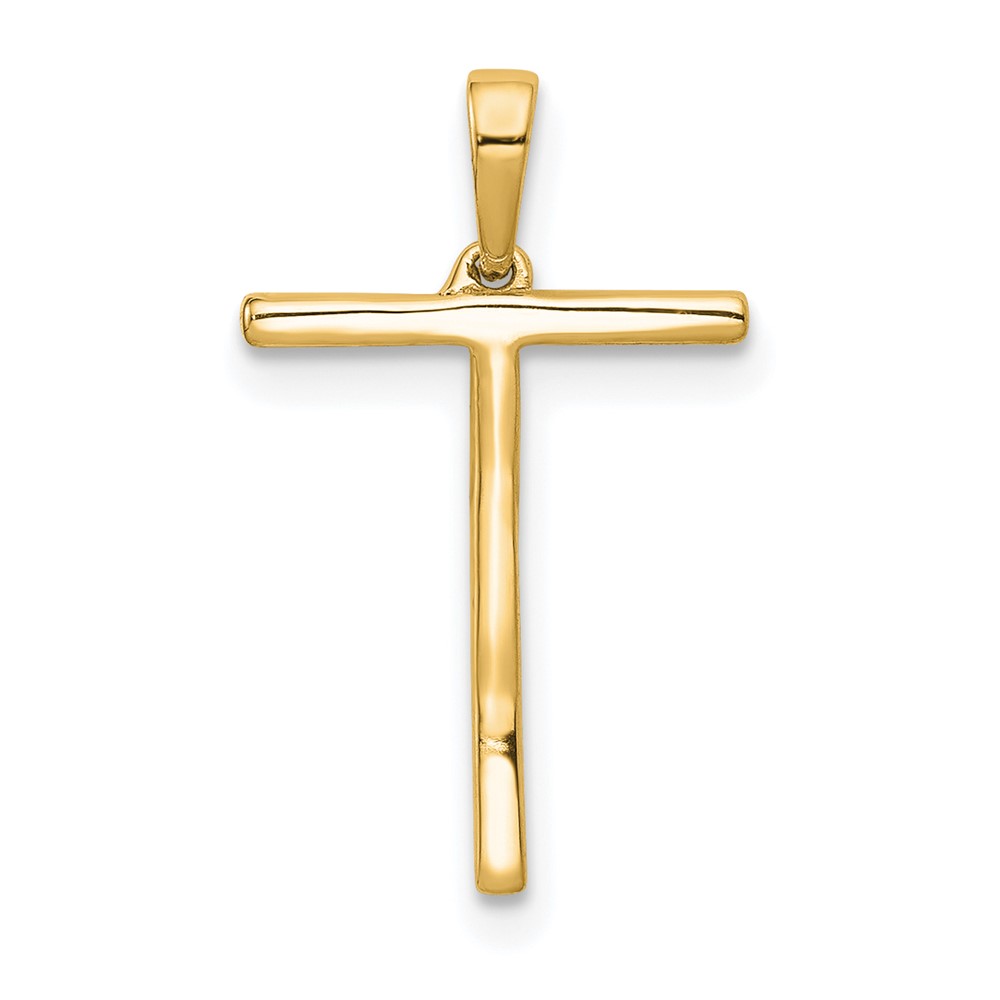 14K Diamond Letter T Initial Pendant (PM5222T-007-YA)
