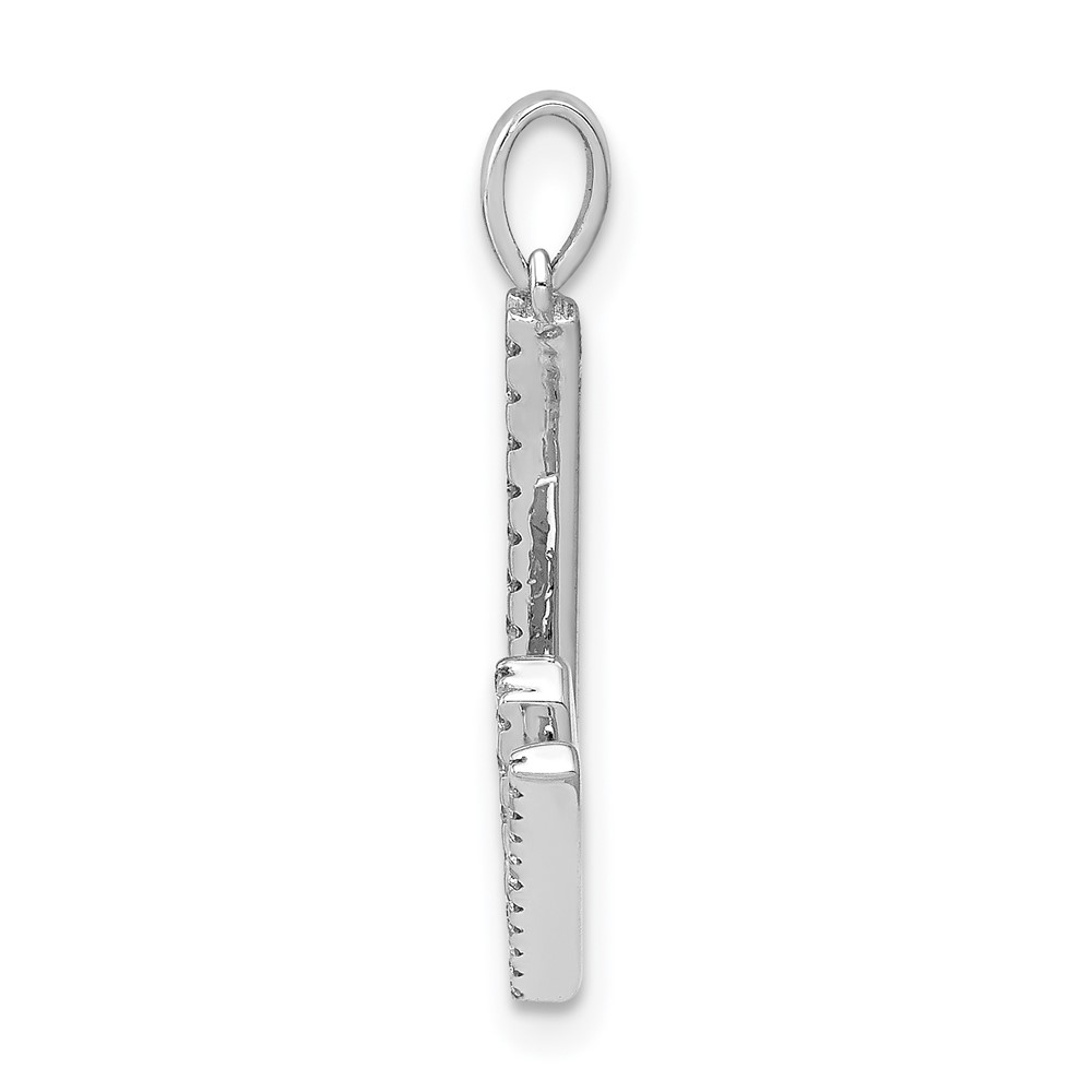 14K White Gold Diamond Letter W Initial Pendant (PM5222W-013-WA)