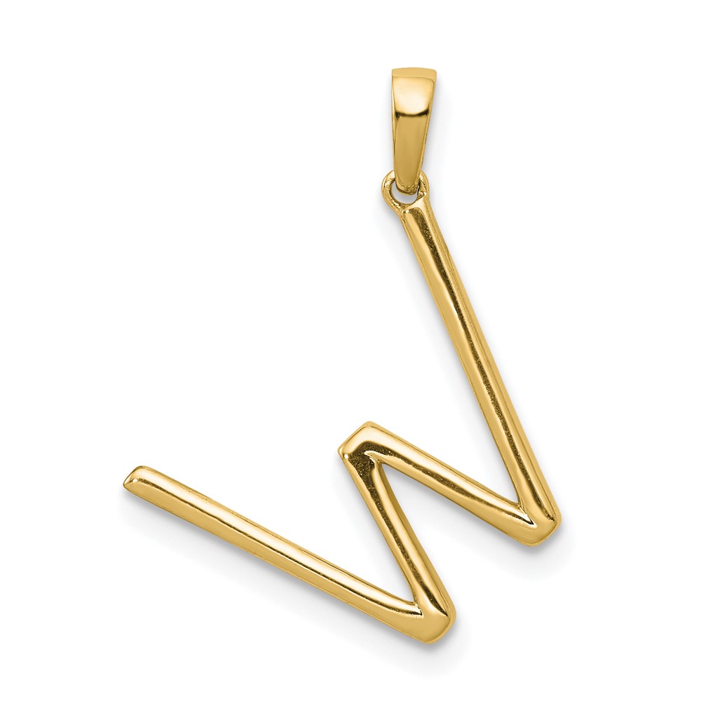 14K Diamond Letter W Initial Pendant (PM5222W-013-YA)